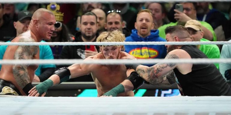 Logan Paul Vs Randy Orton Kevin Owens WrestleMania 40 Highlights