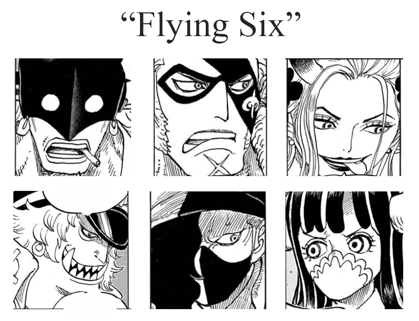 One Piece Chapter 979 Reveals All Flying Six Members And Their Names Otakukart