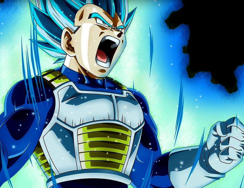 blue haired vegeta