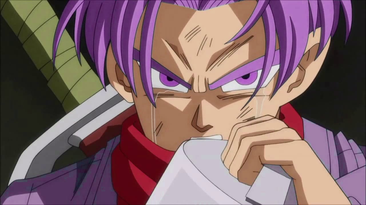 ¿Por qué el pelo de Trunks es azul en Dragon Ball Super y morado en