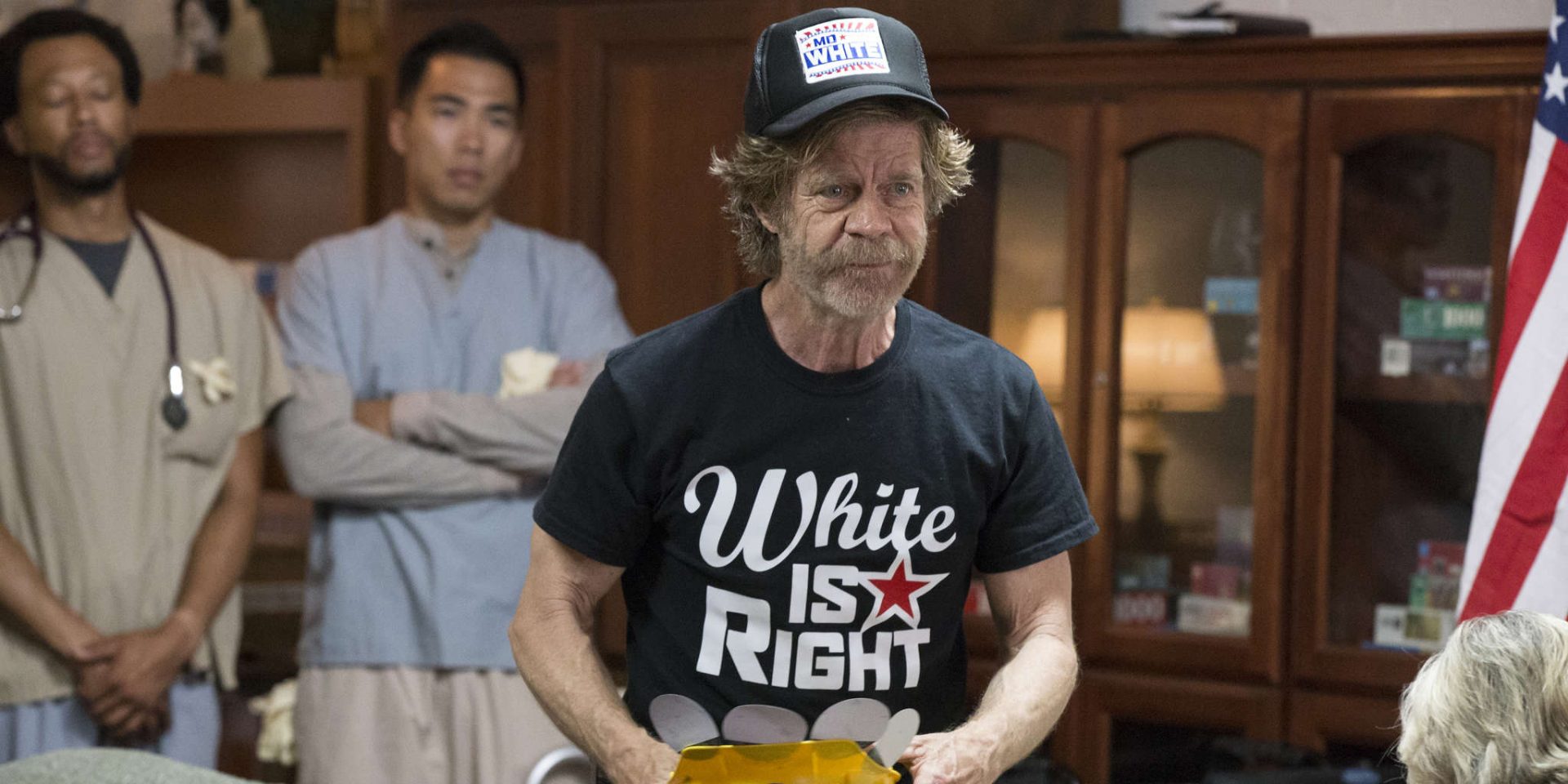 white is right shirt shameless