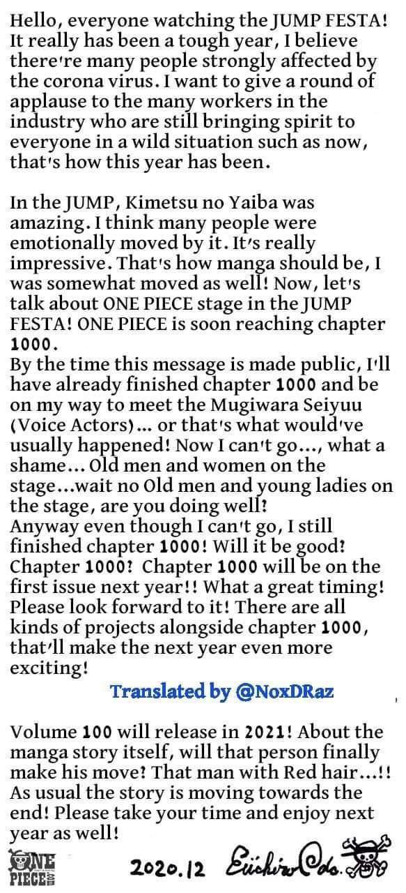 One Piece Chapter 1000 Spoilers Part 1  Title Leaked  Strawhat Luffy  - 75