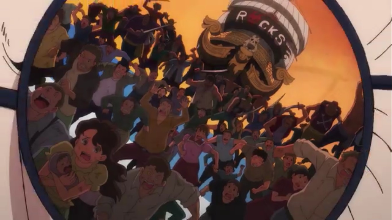 One Piece Anime Teases Roger Garp Vs Rocks Pirates Fight Otakukart