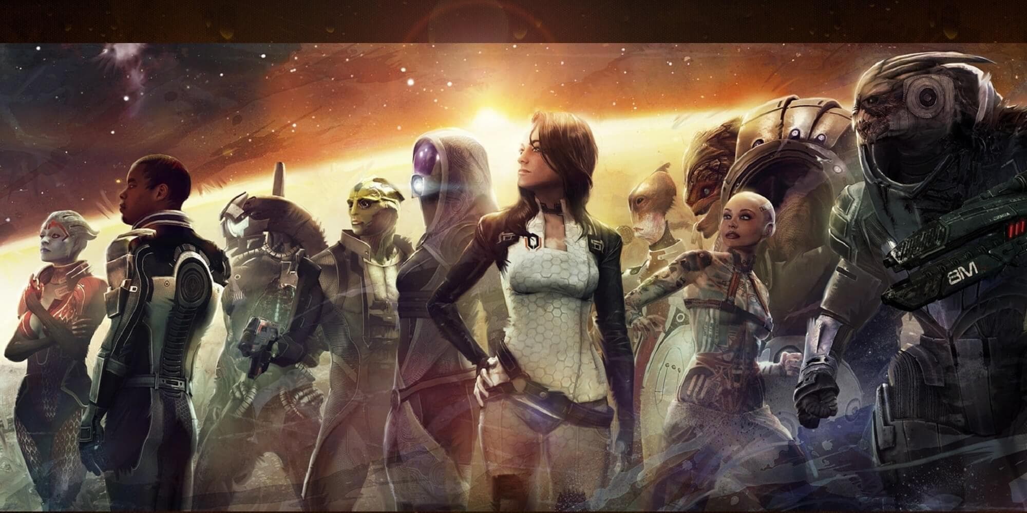 All the companions you can recruit in Mass Effect 2.