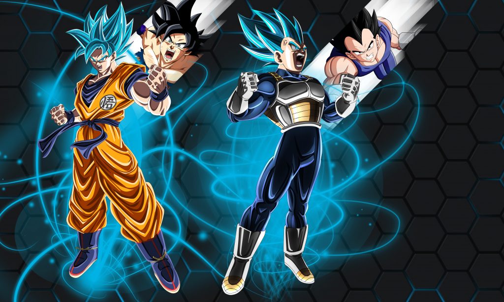 prince vegeta and goku