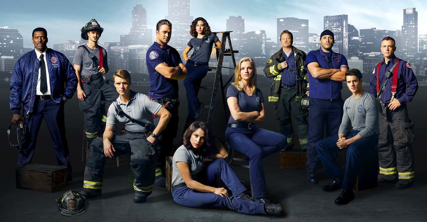 The cast of Chicago Fire