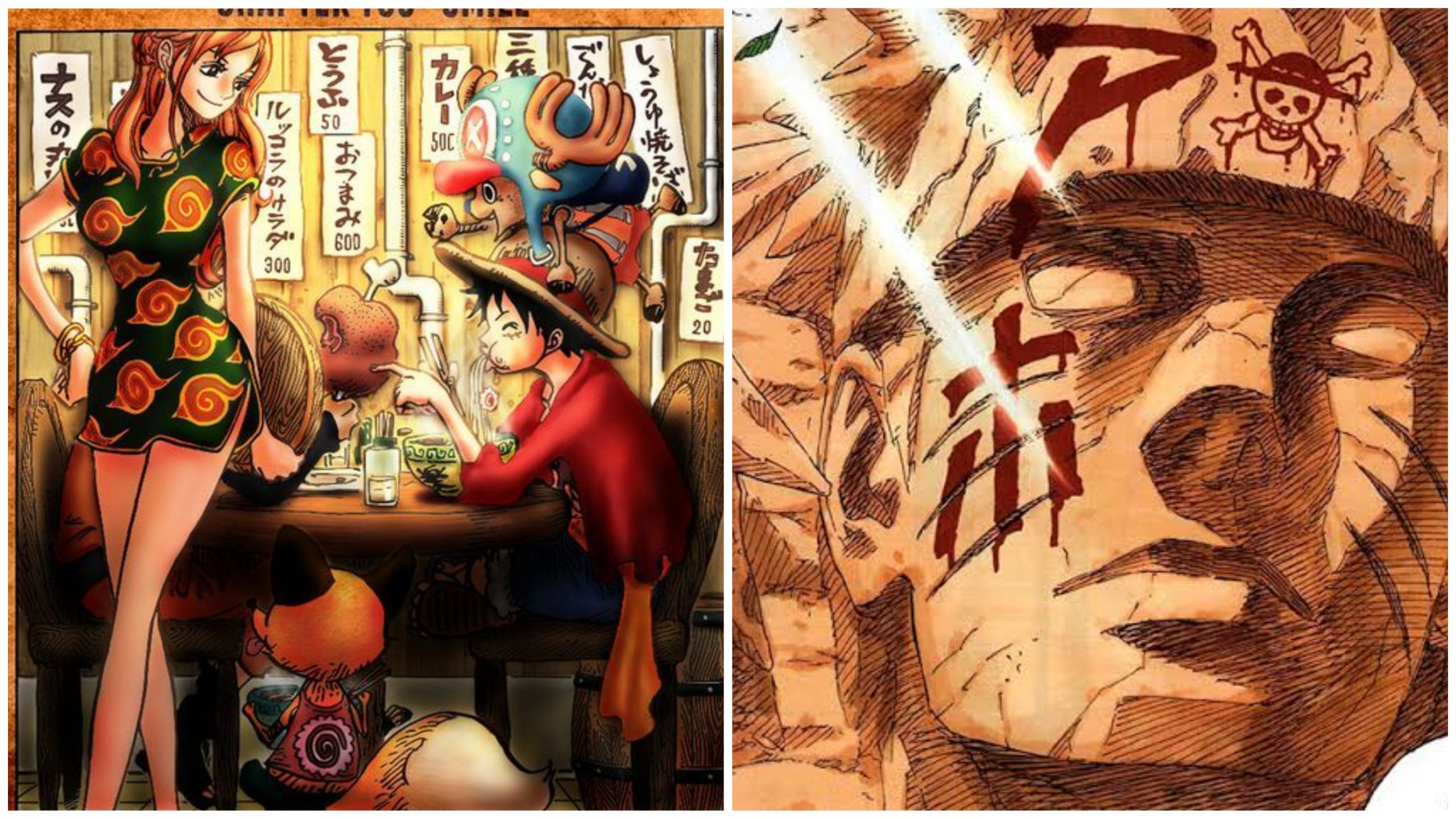 One Piece X Naruto Scaled