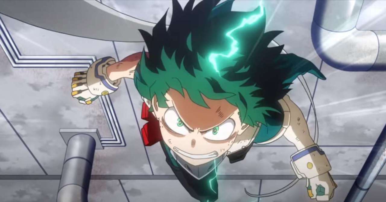 A still from the second ep of my hero academia