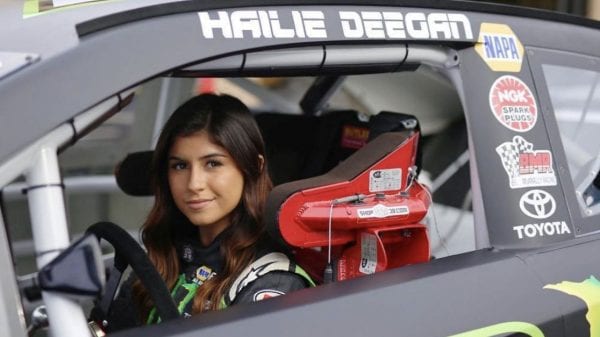 Hailie Deegan racing driver