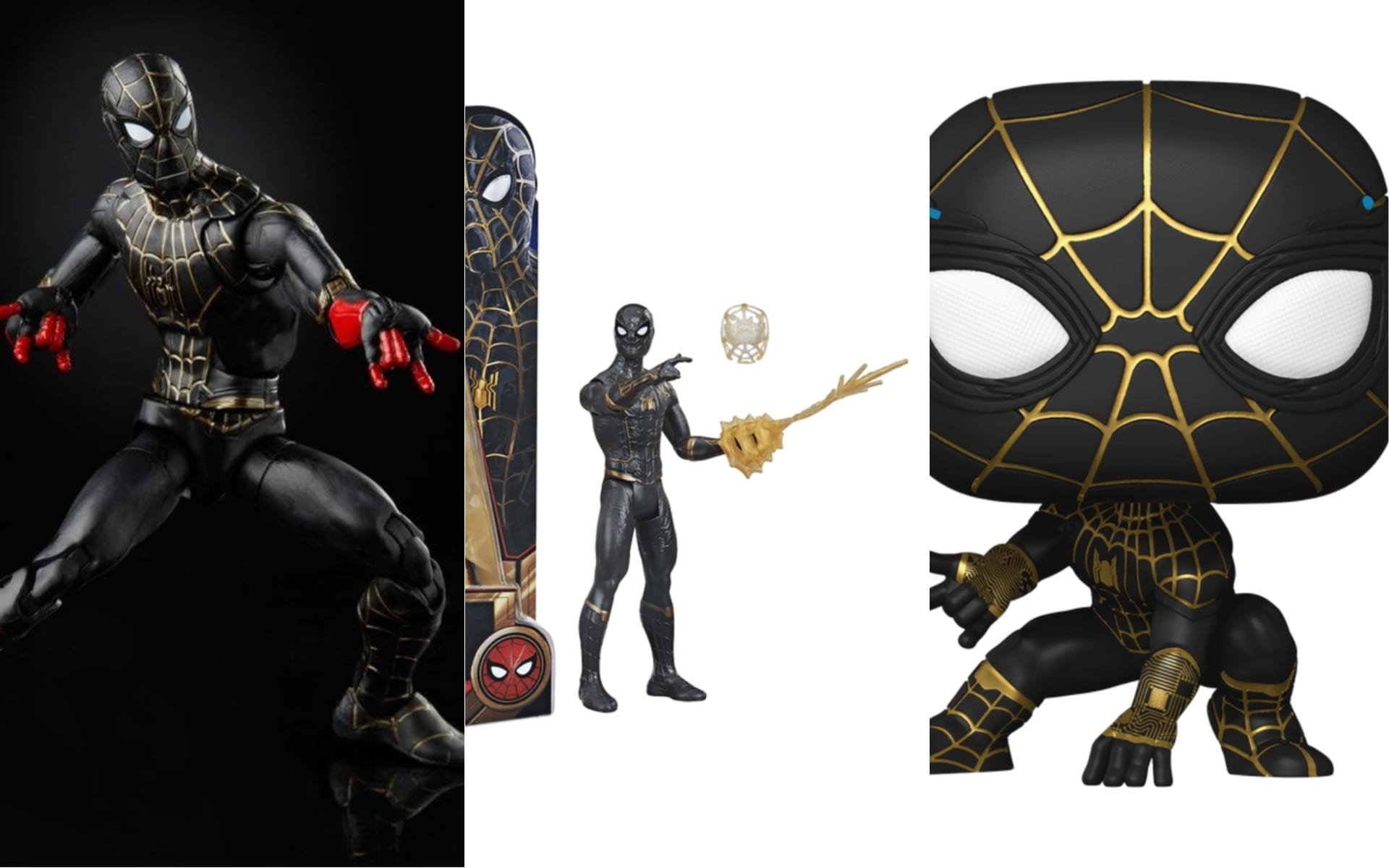 spiderman black and gold suit