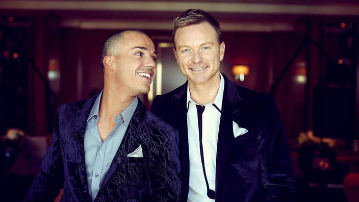 Tim Campbell and Anthony Callea