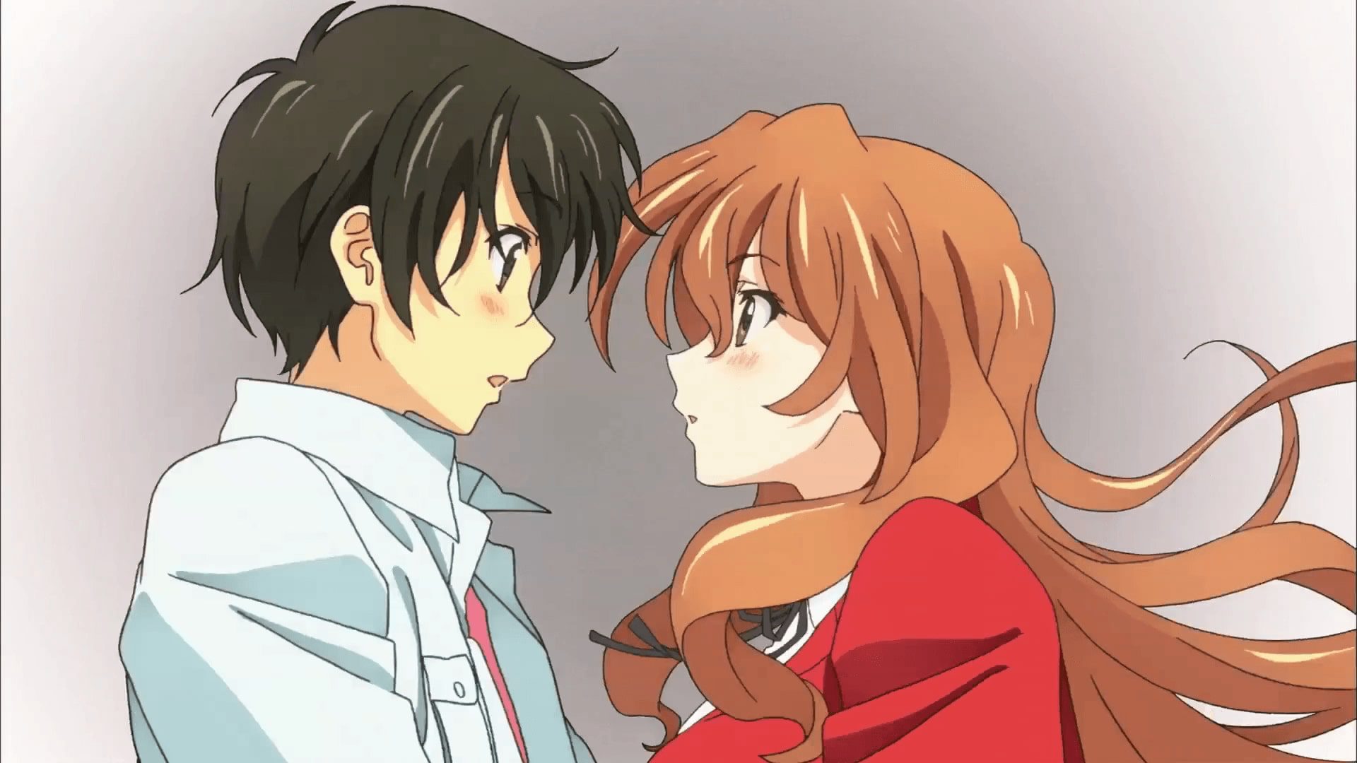 kaga kouko and tada banri (golden time) drawn by keiko.