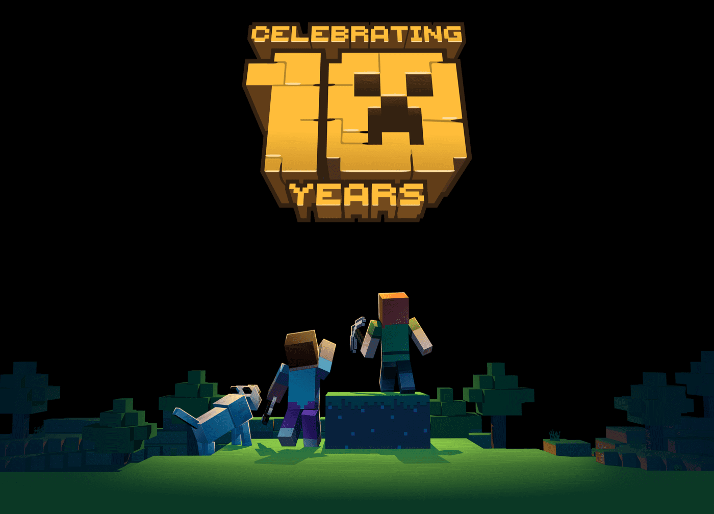 Майнкрафт 10. Майнкрафт Классик. Minecraft 10 years. Celebrating 10 years of Minecraft. Www.Classic.Minecraft.net.