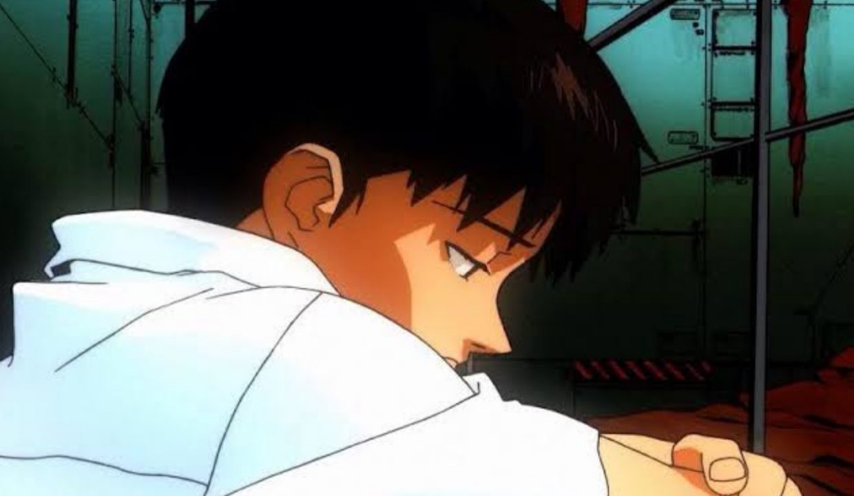 Shinji Evangelion sad