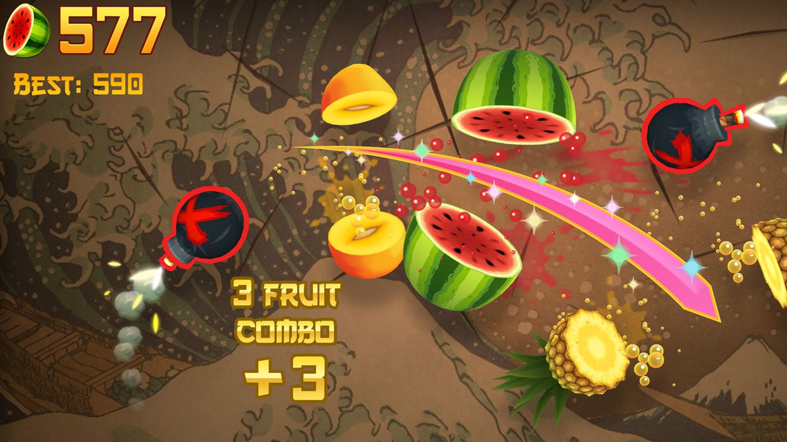 Fruit Ninja - the mobile gaming favourite has arrived at GoGy games