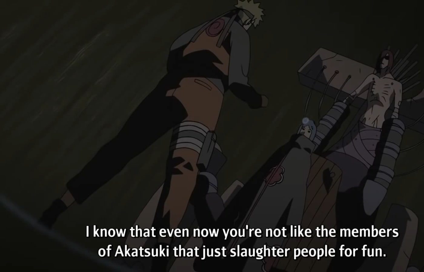 Naruto confronts Pain