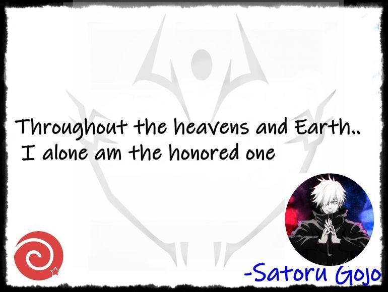 Top 10 Satoru Gojo Quotes and Lines From Jujutsu Kaisen - OtakuKart