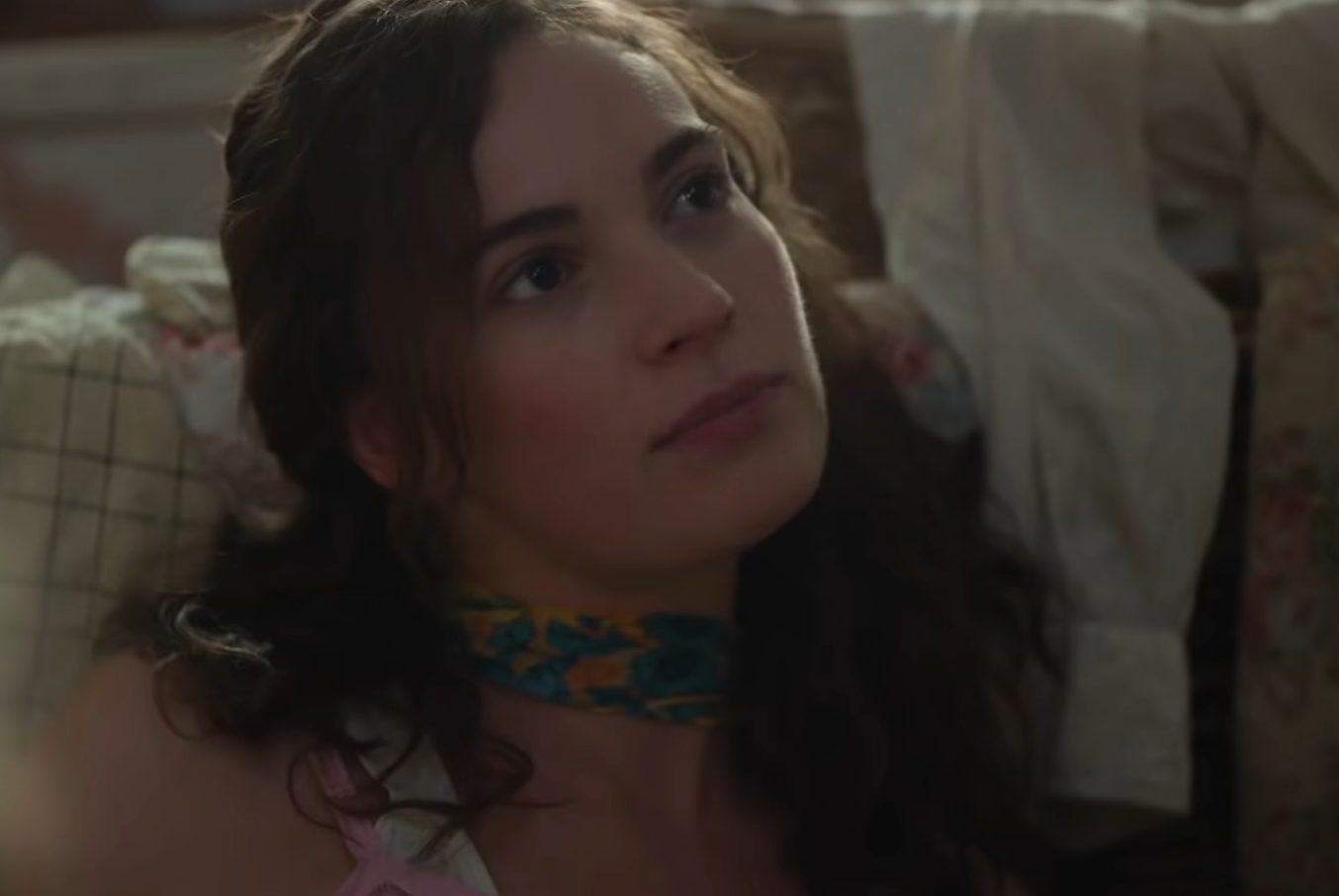Lily James portrayed the role of Linda