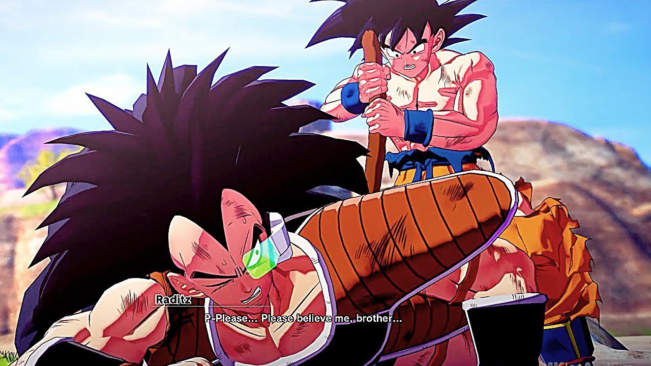 Goku VS Raditz in Dragon Ball Z