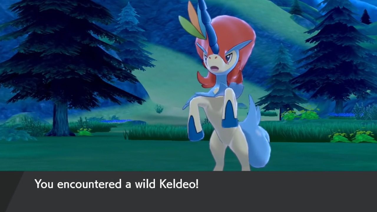Keldeo in Pokemon Sword