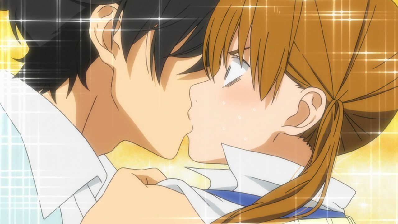 Haru kisses Shizuku