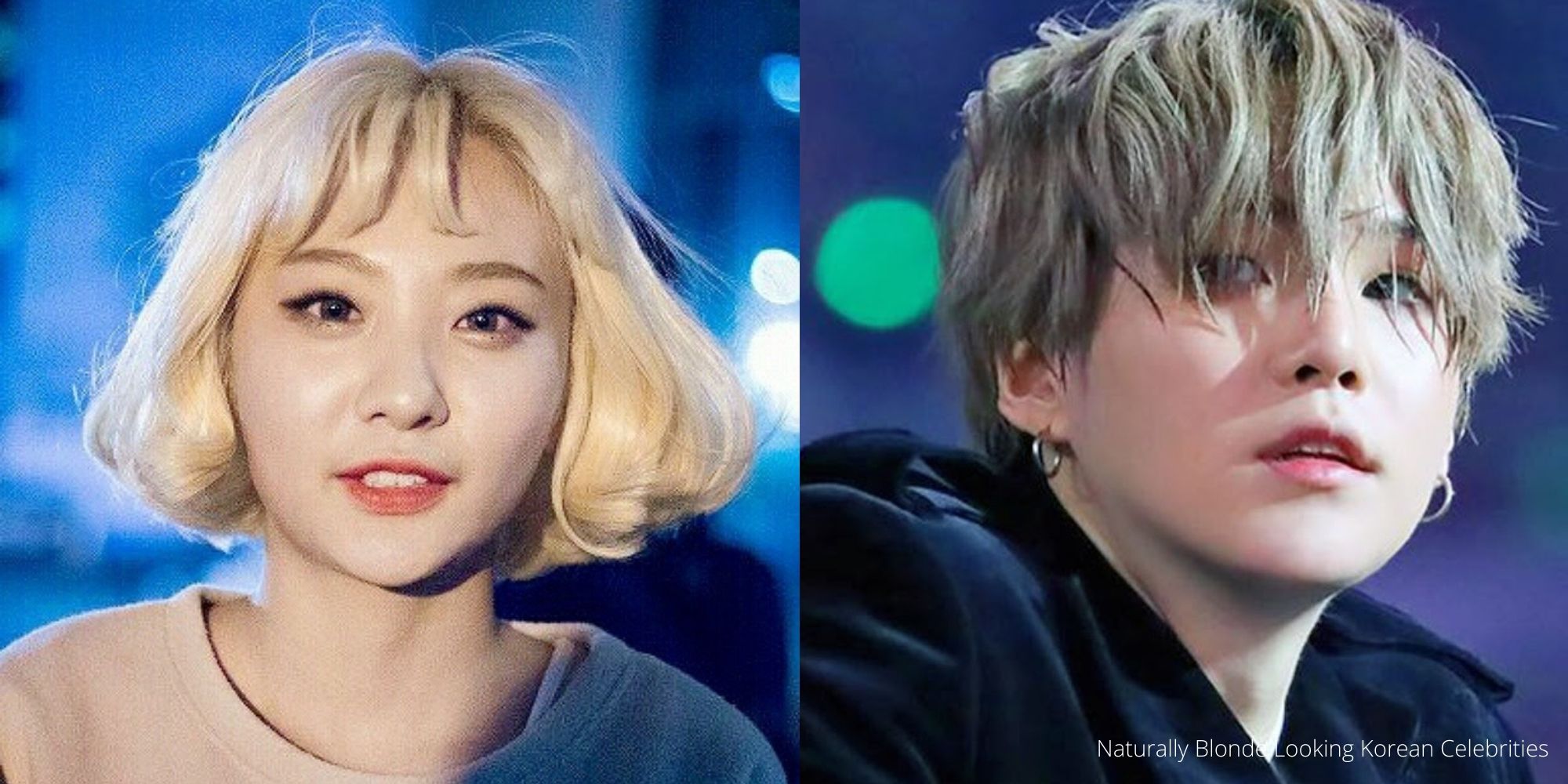 Naturally Blonde Looking Korean Celebrities