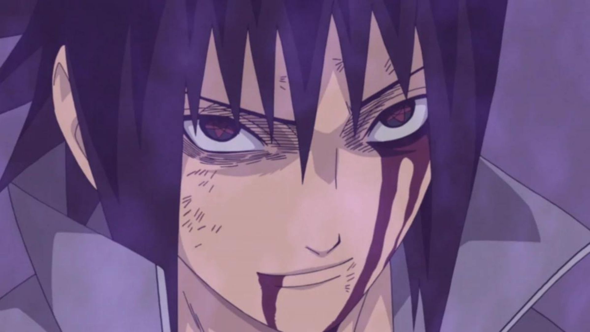 Smirking Sasuke