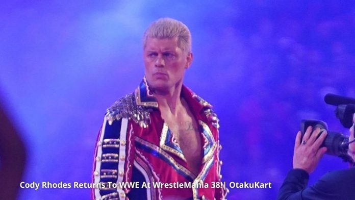 Cody Rhodes regresa a la WWE como el misterioso oponente de Seth Rollins en WrestleMania 38