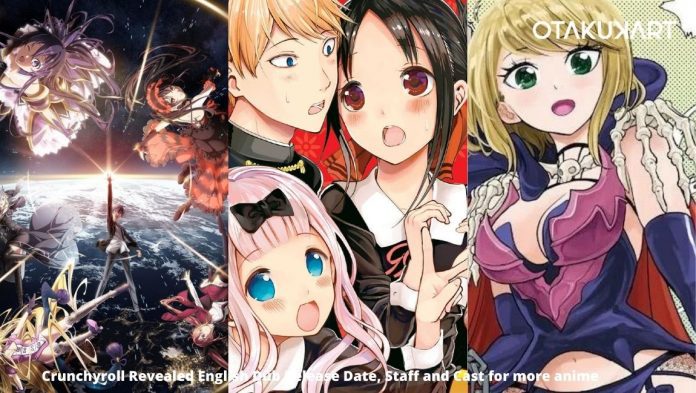 Crunchyroll reveló la fecha de lanzamiento del doblaje en inglés, el personal y el elenco para más anime