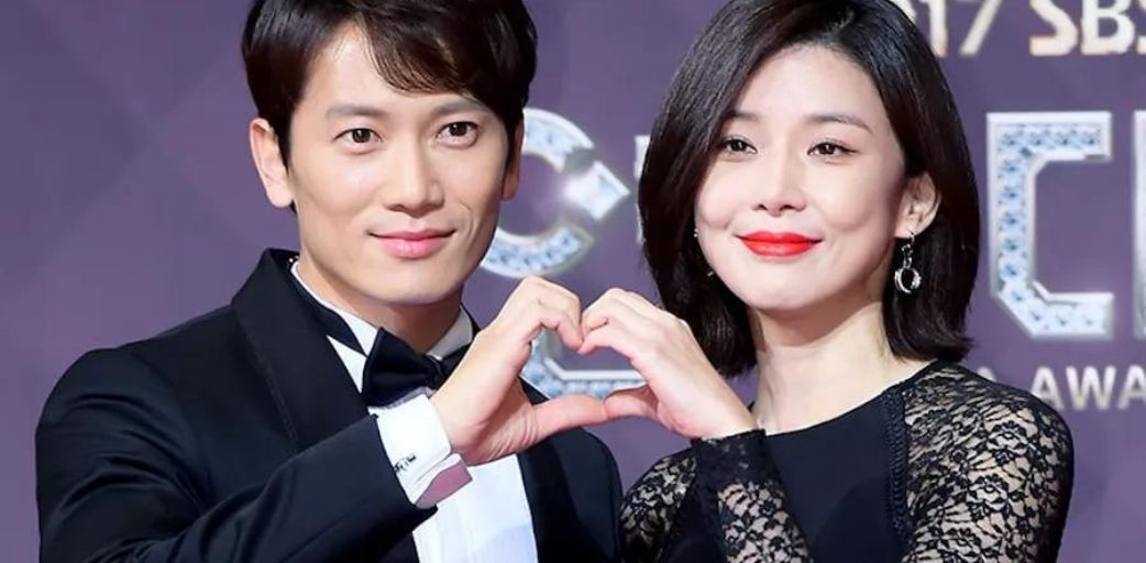 Ji Sung and his wife Lee Bo Young