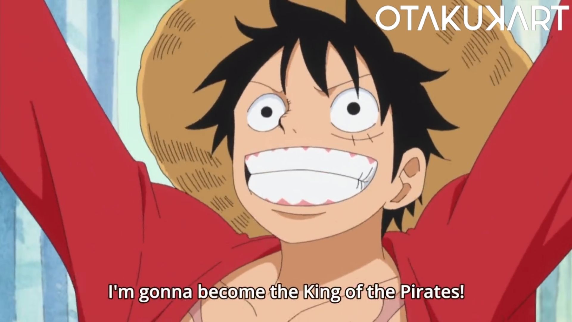 Luffy with his most famous line (anime characters with their famous line)
