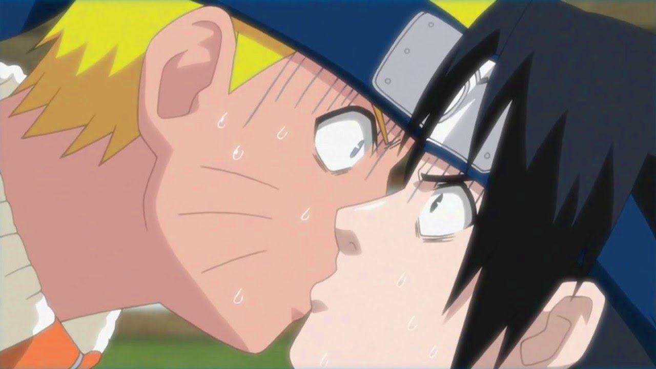 Naruto Kissing Sasuke
