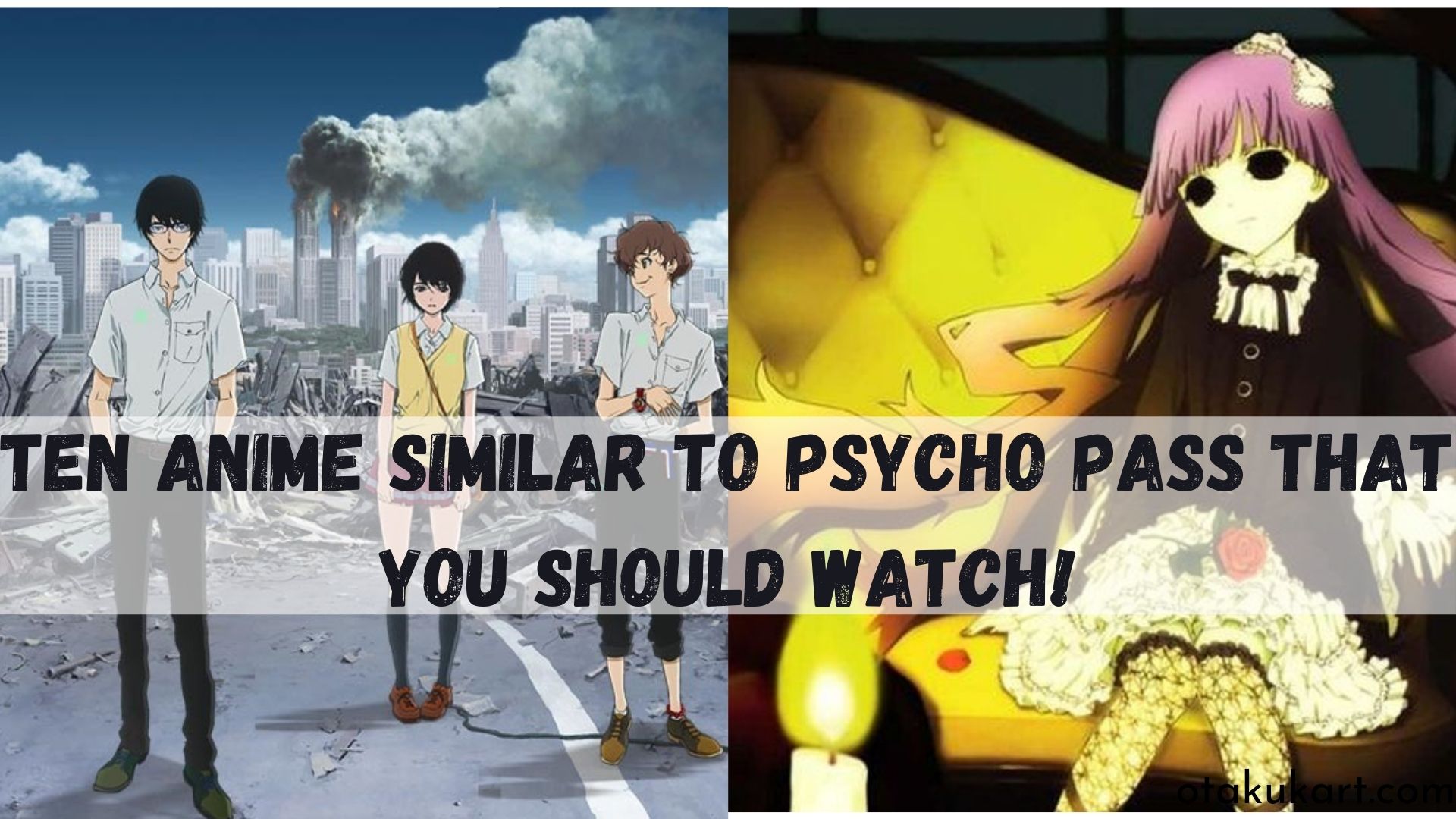 Anime Similar to psycho pass