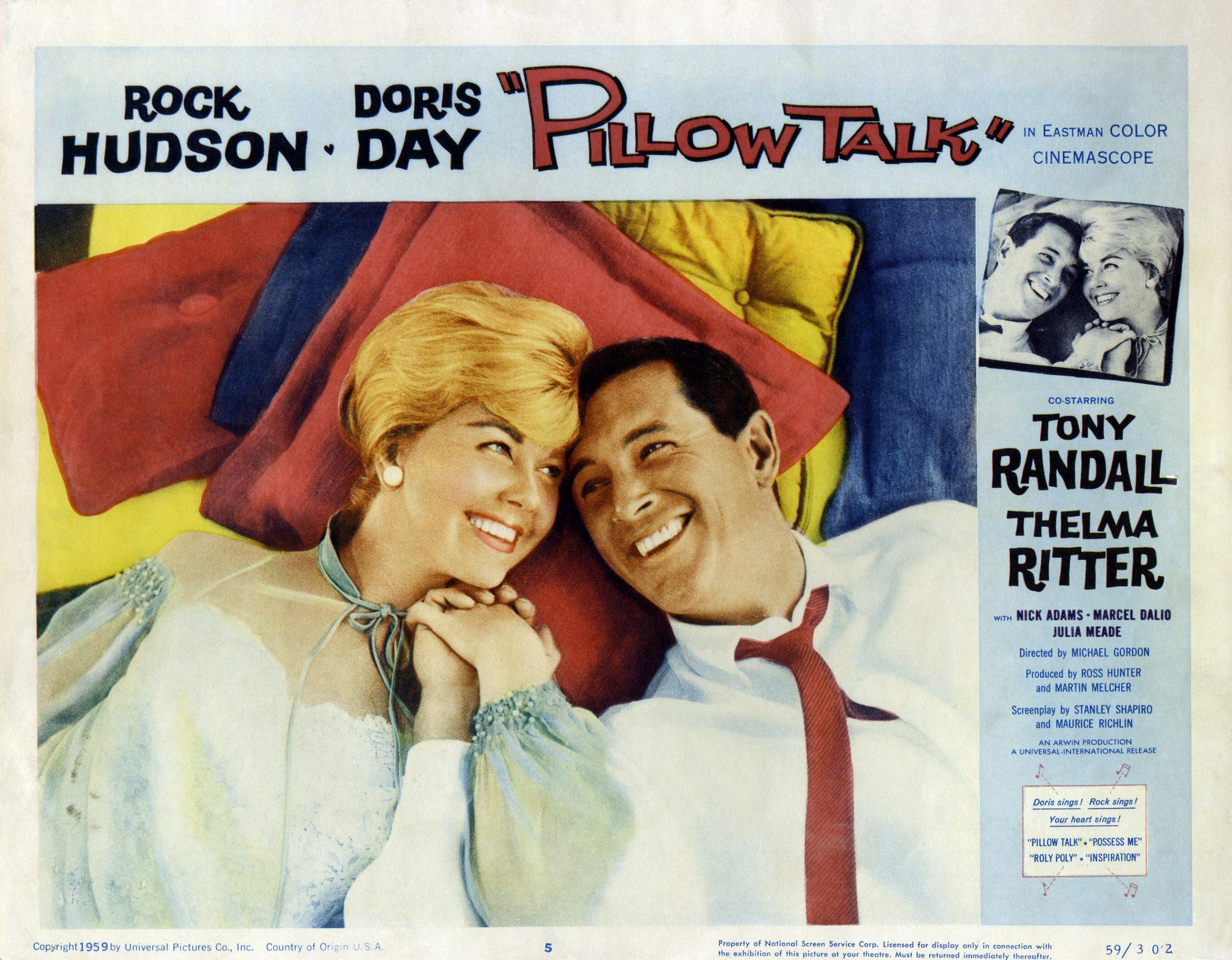 El cartel de Pillow Talk (1959)