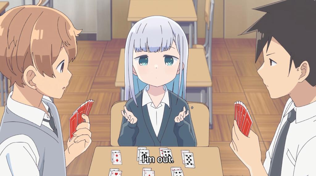 Aharen San Wa Hakarenai Episode 8 Release date - Aharen san playing card game