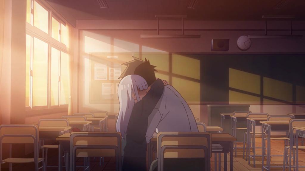 Aharen-san wa Hakarenai Anime Episode 6 - Aharen and Raidou Hugs