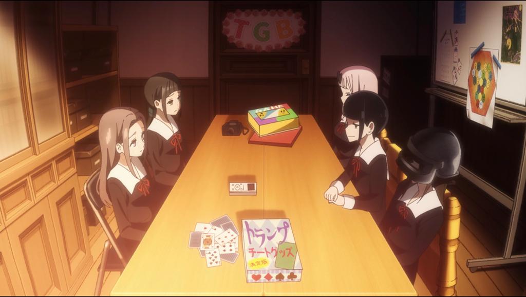 Chika and the members of Board game club