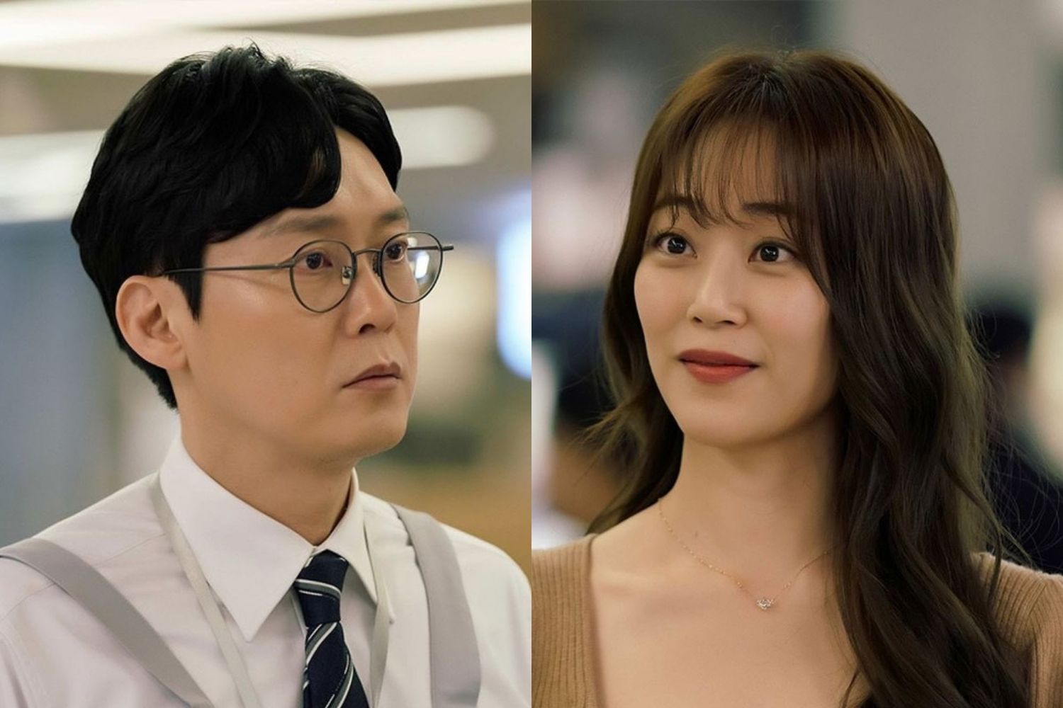 Park Byung Eun and her on-screen love interest in 'LOST'