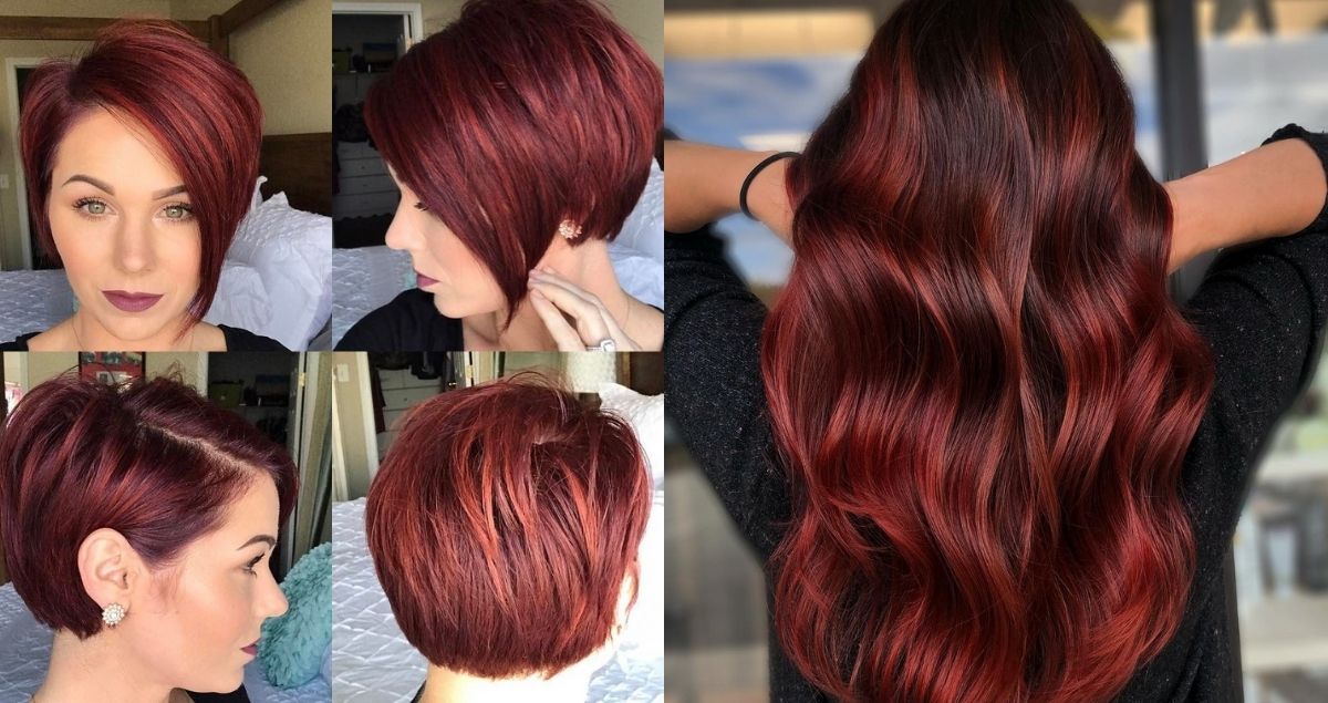 Red Balayage Hair Ideas