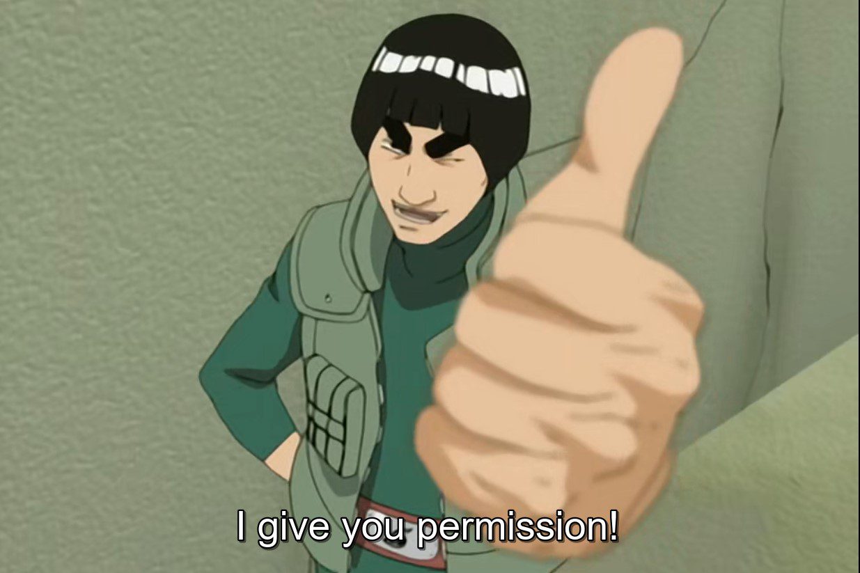 rock lee take off his weights