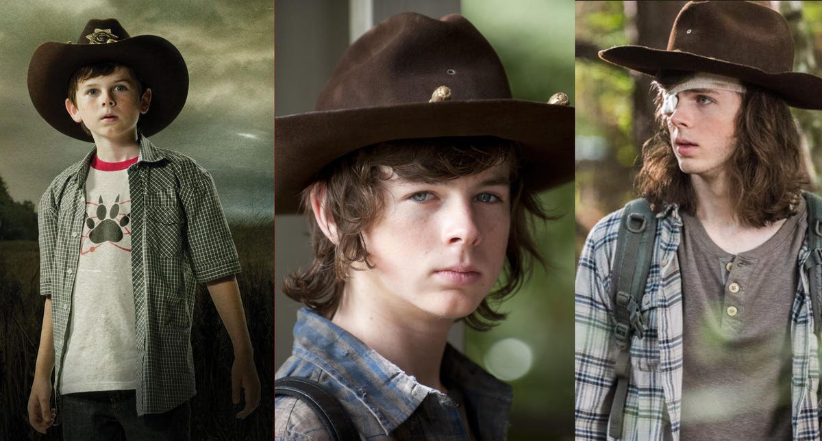 A picture of Carl from The Walking Dead