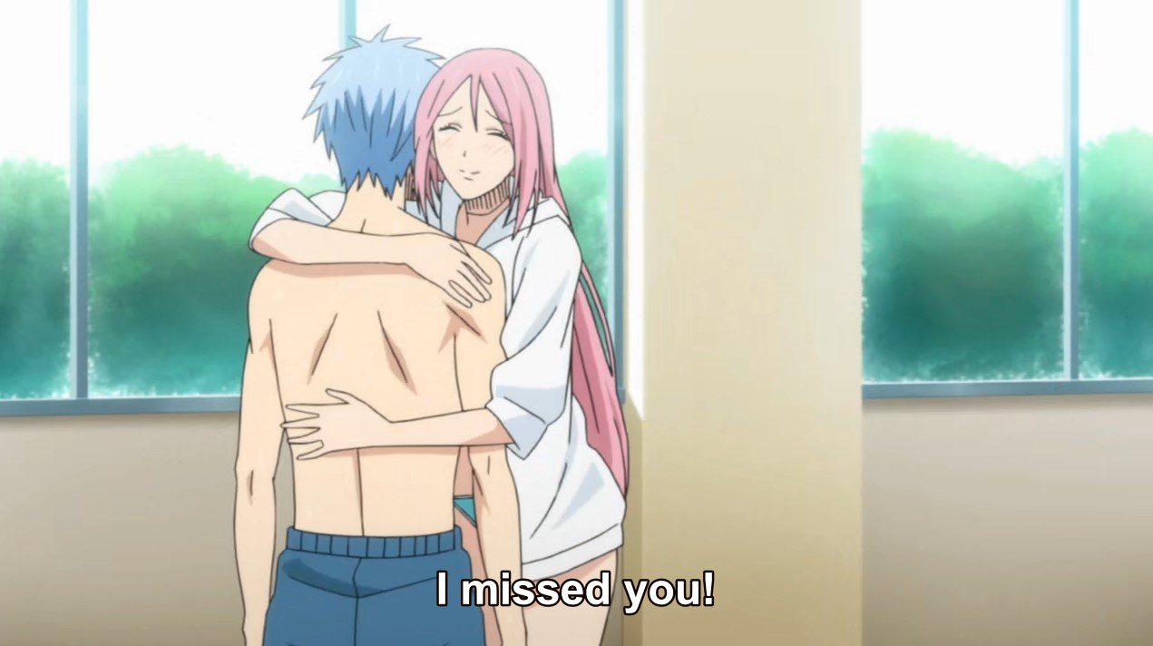 Kuroko and Momoi say their goodbyes 😁 #anime #kurokonobasket #fyp