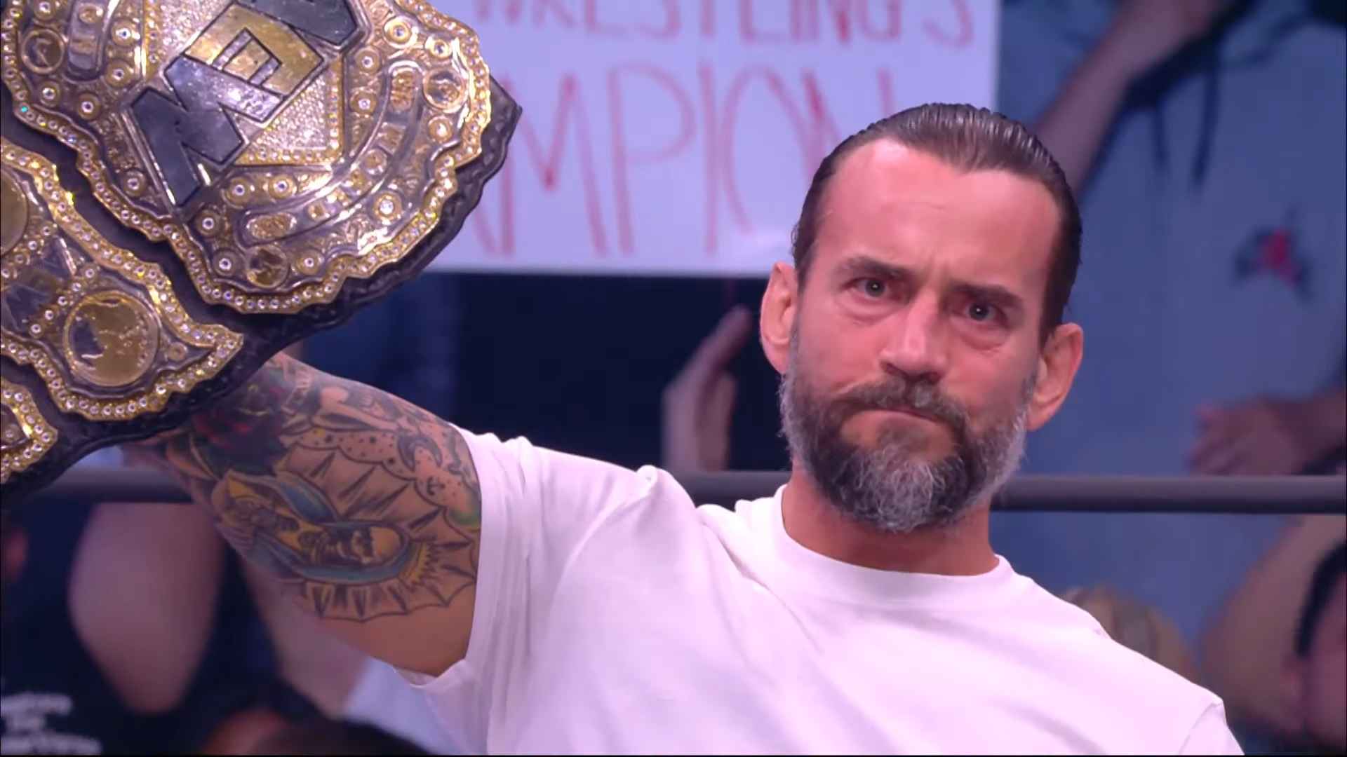 CM Punk Relinquishes The AEW World Title