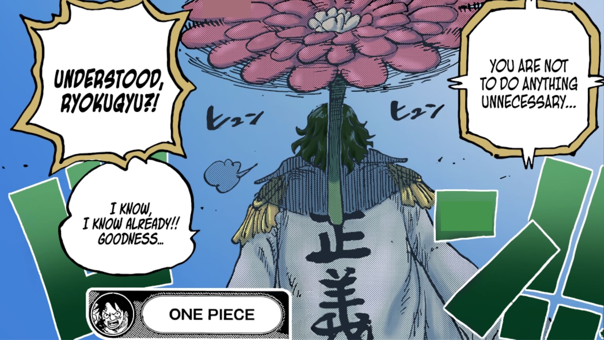 Admiral Ryokogyu - One Piece Chapter 1052 Raw scan