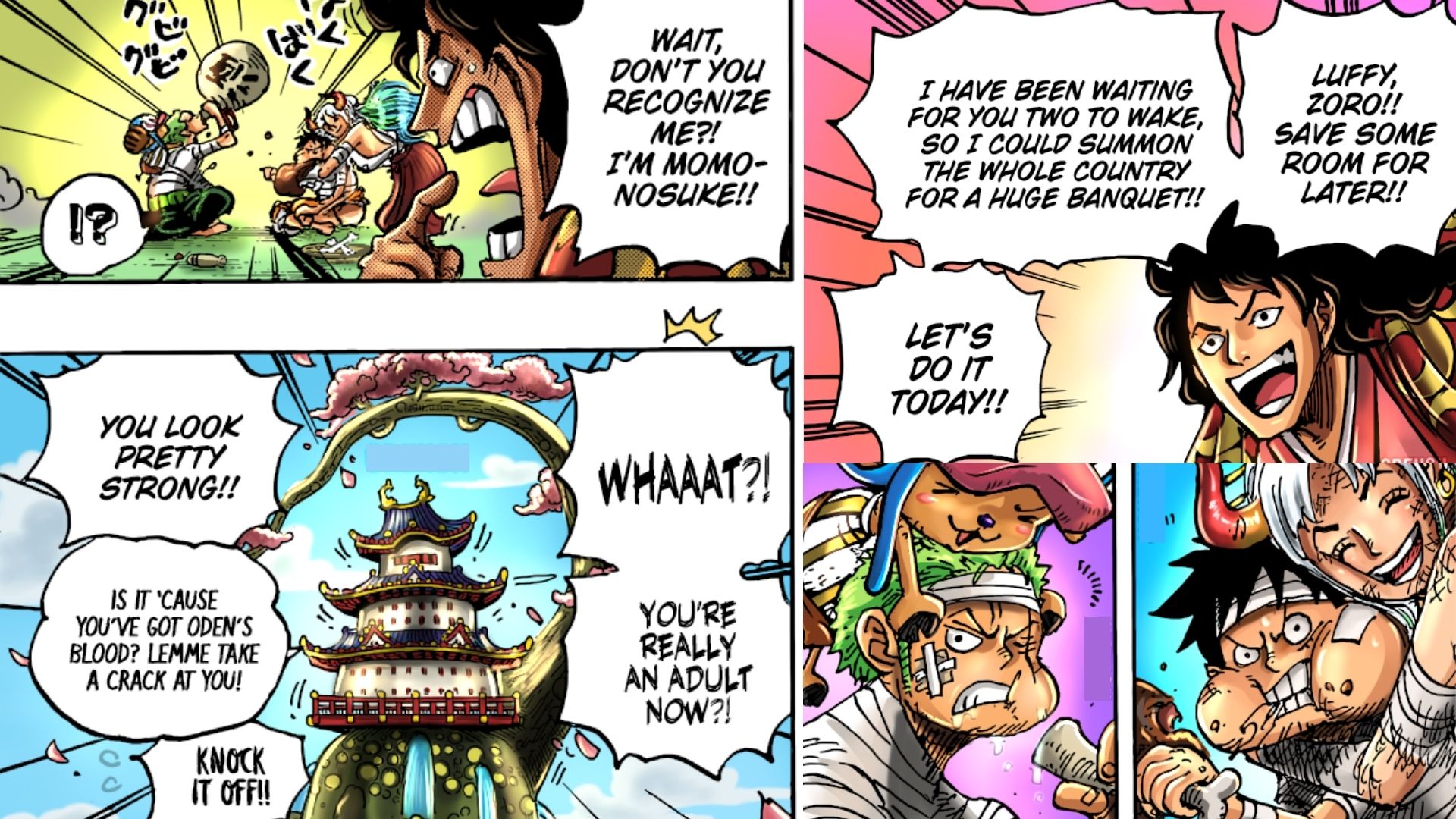 One Piece Chapter 1052 Raw Scans Funny Moments