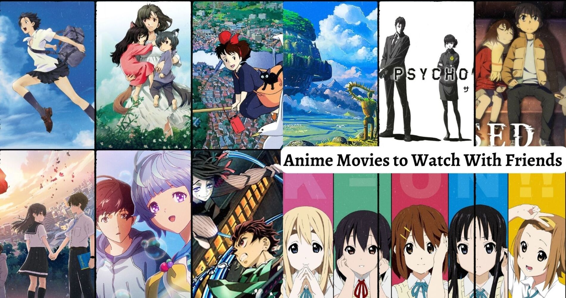 Best Anime Movies to Watch With Friends