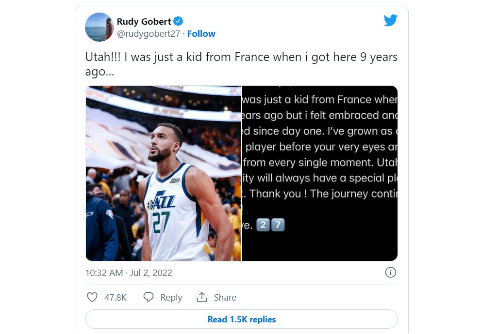 what team is rudy gobert on
