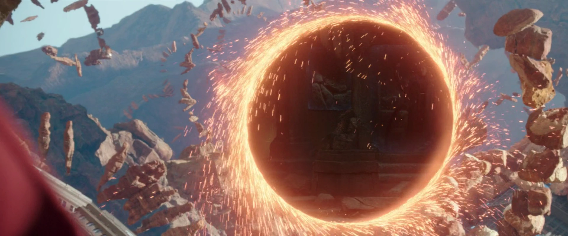 Why Dr. Strange did not cut Thanos' hand through portal?