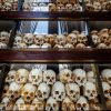 to show the victims' skulls