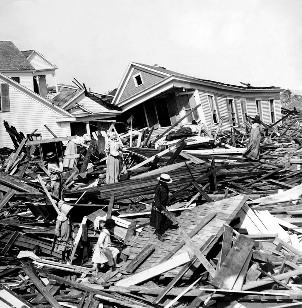 Aftermath of the Galveston Hurricane